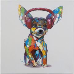 Dog Beats IV Acrylic Painting
